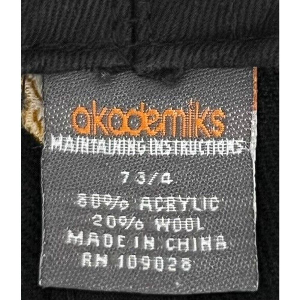 Rare Akademiks Black Hat Embroidered Storm Riders Baseball Cap Size 7 3/4 y2K - Picture 5 of 5